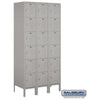 Image of Salsbury 12" Wide Six Tier Box Style Standard Metal Locker 36" W x 78" H x 12" D (Unassembled)