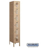 Image of Salsbury 12" Wide Six Tier Box Style Vented Metal Locker 12" W x 78" H x 12" D (Unassembled)