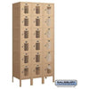 Image of Salsbury 12" Wide Six Tier Box Style Vented Metal Locker 36" W x 78" H x 12" D (Unassembled)