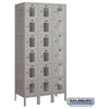 Image of Salsbury 12" Wide Six Tier Box Style Vented Metal Locker 36" W x 78" H x 12" D (Unassembled)