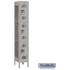 Image of Salsbury 12" Wide Triple Tier Vented Metal Locker 12" W x 78" H x 12" D (Unassembled)