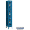 Image of Salsbury 12" Wide Triple Tier Vented Metal Locker 12" W x 78" H x 18" D (Unassembled)