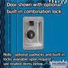 Image of Salsbury 12" Wide Triple Tier Vented Metal Locker 36" W x 78" H x 12" D (Unassembled)