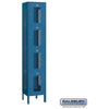 Image of Salsbury 15" Four Tier Vented Metal Locker 15" W x 78" H x 18" D (Unassembled)