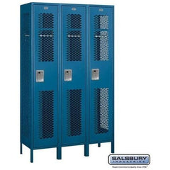 Salsbury 15" Single Tier Vented Metal Locker 45" W x 78" H x 18" D (Unassembled)