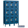 Image of Salsbury 15" Triple Tier Vented Metal Locker 45" W x 78" H x 15" D (Unassembled)