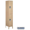 Image of Salsbury 15" Wide Double Tier Standard Metal Locker 15" W x 78" H x 15" (Unassembled)