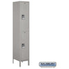 Image of Salsbury 15" Wide Double Tier Standard Metal Locker 15" W x 78" H x 15" (Unassembled)