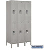 Image of Salsbury 15" Wide Double Tier Standard Metal Locker 45" W x 78" H x 15" D (Unassembled)