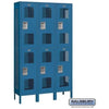 Image of Salsbury 15" Wide Double Tier Vented Metal Locker 45" W x 78" H x 15" D (Unassembled)