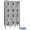 Image of Salsbury 15" Wide Double Tier Vented Metal Locker 45" W x 78" H x 15" D (Unassembled)