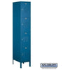 Image of Salsbury 15" Wide Four Tier Standard Metal Locker 15" W x 78" H x 15" D (Unassembled)