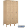 Image of Salsbury 15" Wide Four Tier Standard Metal Locker 45" W x 78" H x 15" D (Unassembled)