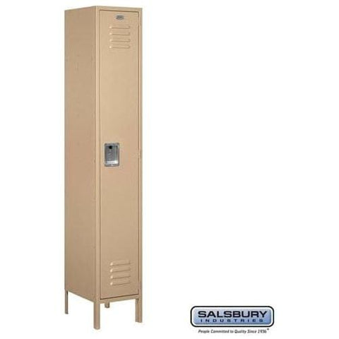 Salsbury 15" Wide Single Tier Standard Metal Locker 15" W x 78" H x 15" D (Unassembled)