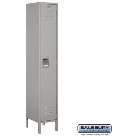 Salsbury 15" Wide Single Tier Standard Metal Locker 15" W x 78" H x 18" D (Unassembled)