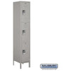 Image of Salsbury 15" Wide Triple Tier Standard Metal Locker 15" W x 78" H x 18" D (Unassembled)