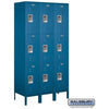 Image of Salsbury 15" Wide Triple Tier Standard Metal Locker 45" W x 78" H x 18" D (Unassembled)