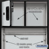 Image of Salsbury 24" Wide Designer Wood Open Access Locker 24" W x 76" H x 24" D (Unassembled)