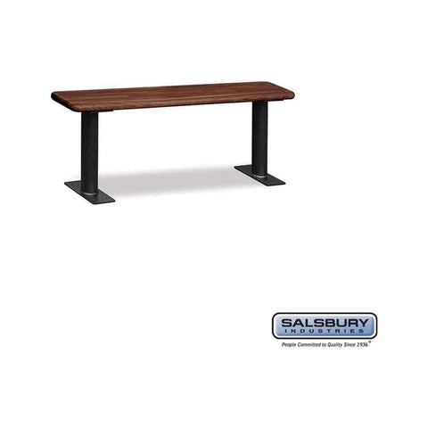 Salsbury Wood Locker Bench (Dark Finish)