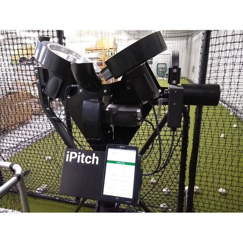 Spinball iPitch Smart Baseball 3 Wheel Pitching Machine IPBB