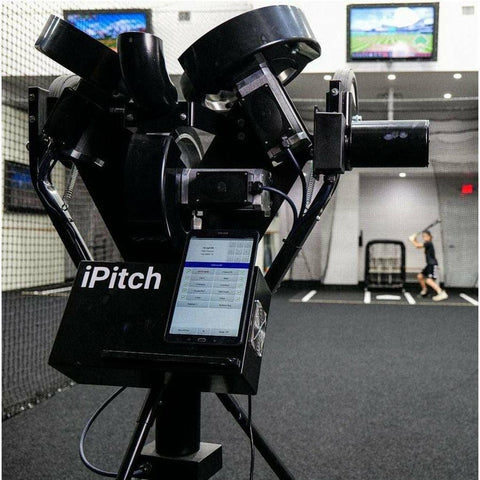 Spinball iPitch Smart Baseball 3 Wheel Pitching Machine IPBB