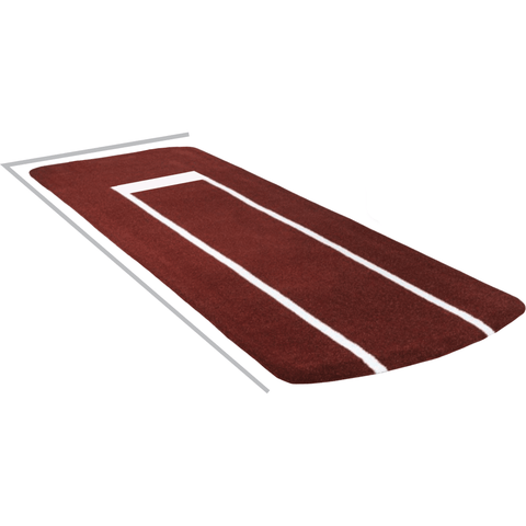 The Perfect Mound Defender Series Softball Pitching Mat Pro SBMPRO (13' x 4')