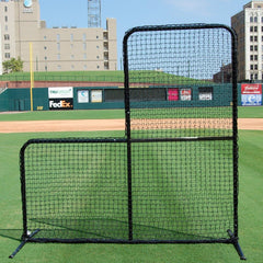 Trigon 7’ x 7’ ProCage Black Series Baseball L-Screen BSL77P