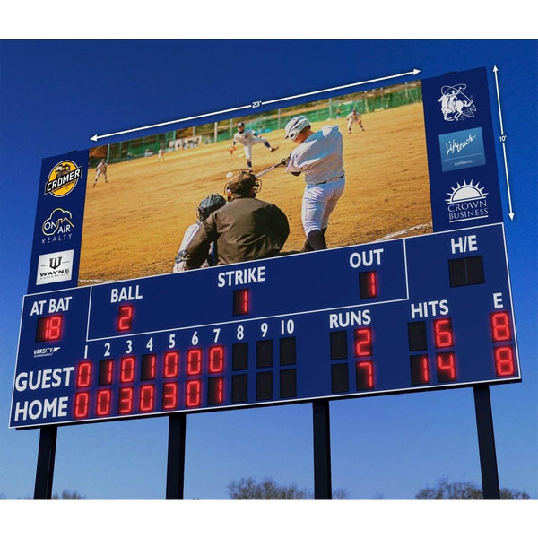 Varsity Scoreboards Outdoor LED Video Display Boards (21'x9 ...