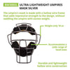 Image of Champion Ultra Lightweight Umpire Faceguard Silver BM300SL